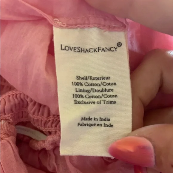 LoveShackFancy Pink Floral Halter Mini Dress - Picture 5 of 5